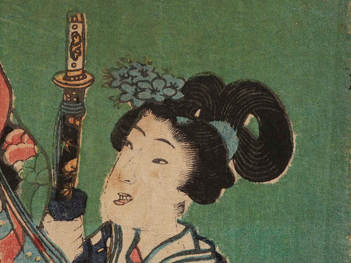 Oiwai shichigosan genji no kotobuki by Utagawa Kunisada / BJ273-259