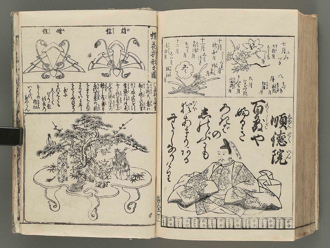 Kotei kyokun konrei hyakunin isshu misao gusa by Kitao Sekkosai / BJ279-839
