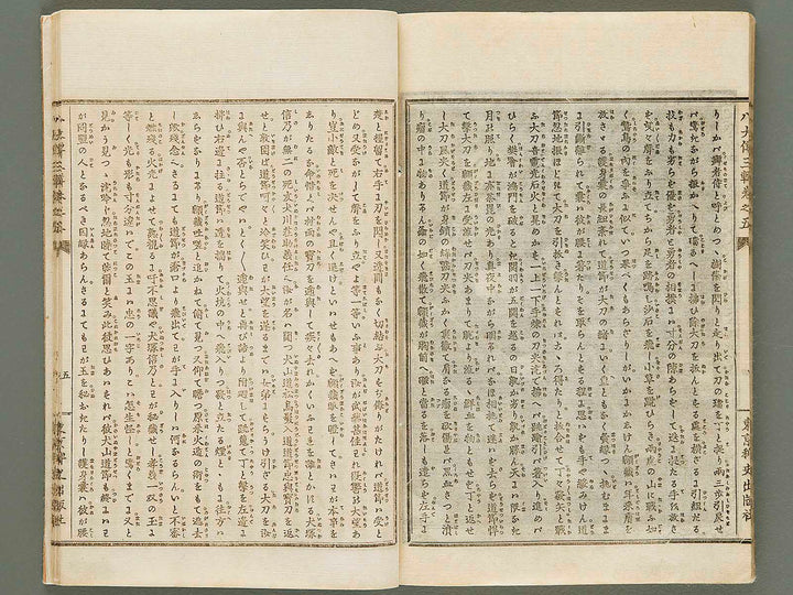 Nanso satomi hakkenden Part 3, Book 3-5 by Yanagawa Shigenobu / BJ287-840