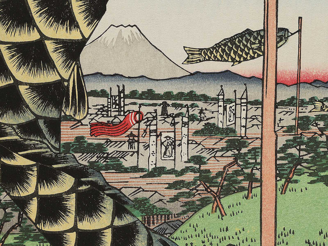 Suido Bridge and Suruga Hill from the series One Hundred Famous Views of Edo by Utagawa Hiroshige, (Large print size) / BJ296-744