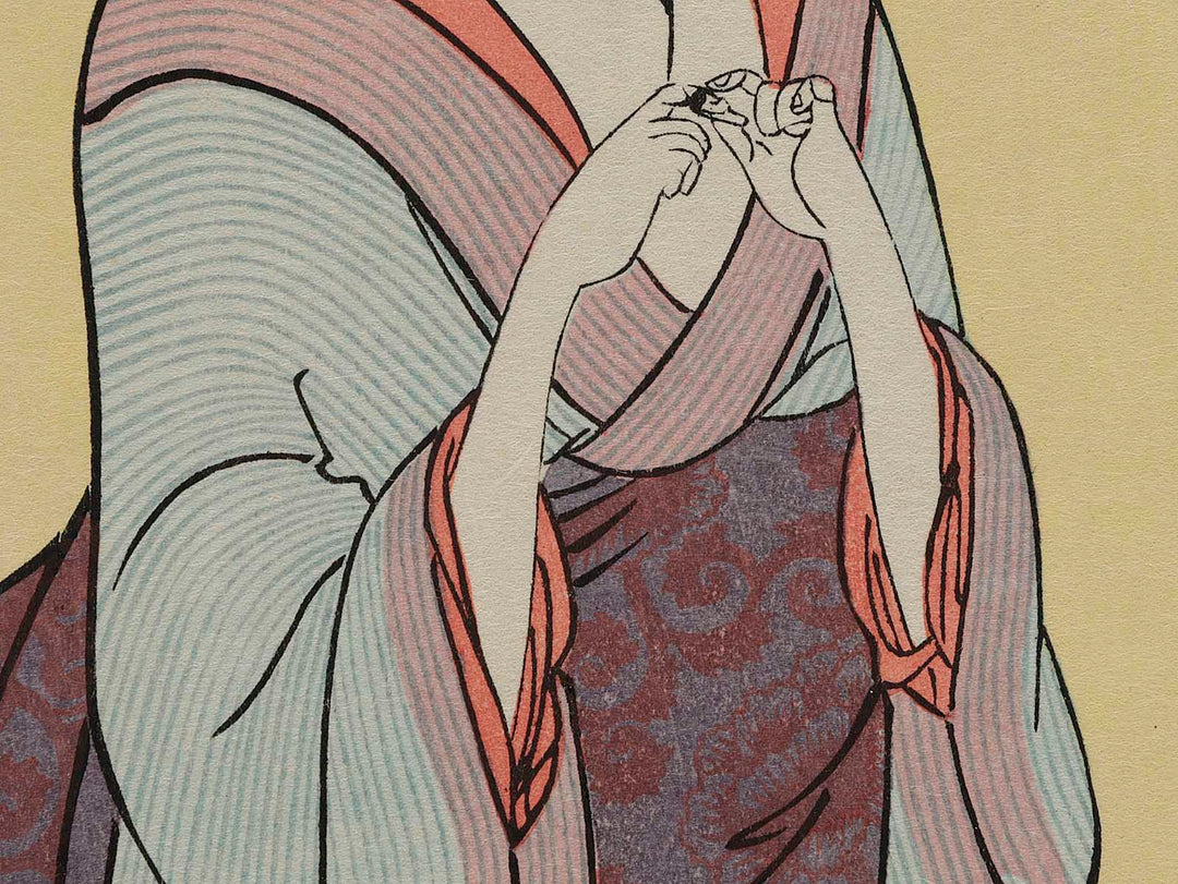 Jobon no zu from the series Fuzoku sandan musume by Kitagawa Utamaro, (Large print size) / BJ222-663