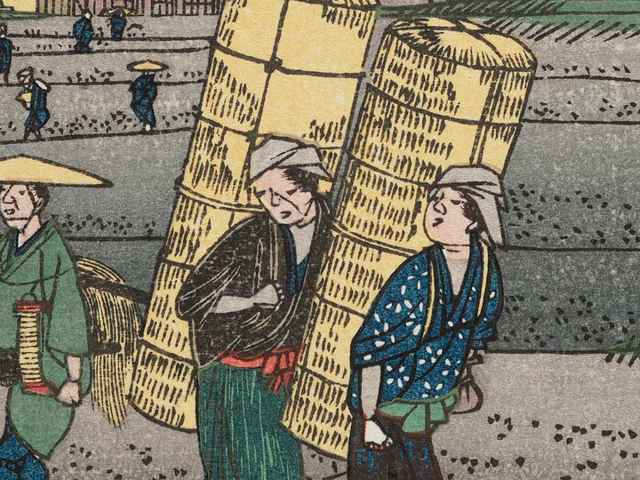 Takamiya from the series The Sixty-nine Stations of the Kiso Kaido by Utagawa Hiroshige, (Small print size) / BJ263-480