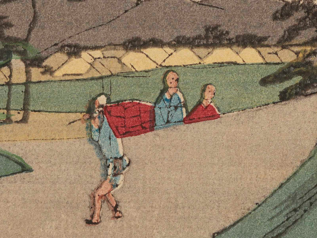 Totsuka from the series Tokaido Gojusantsugi (Known as the Kyokairi Tokaido) by Utagawa Hiroshige, (Small print size) / BJ281-148