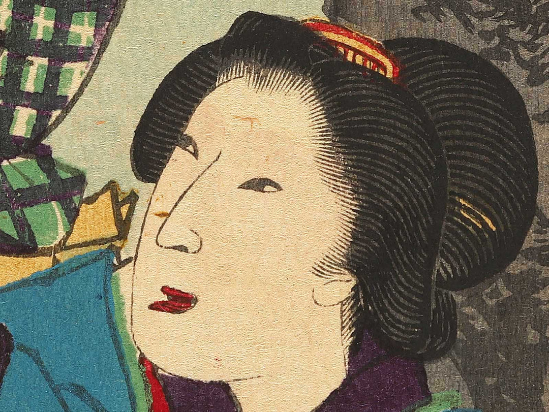 Edo Ueno hana Toeizan no sakura akishiki from the series Setsugekka by Yoshu Chikanobu / BJ299-600