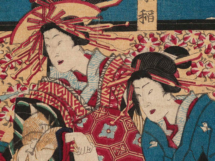 Hana no sugata shugi zoroi by Utagawa Fusatane / BJ264-313