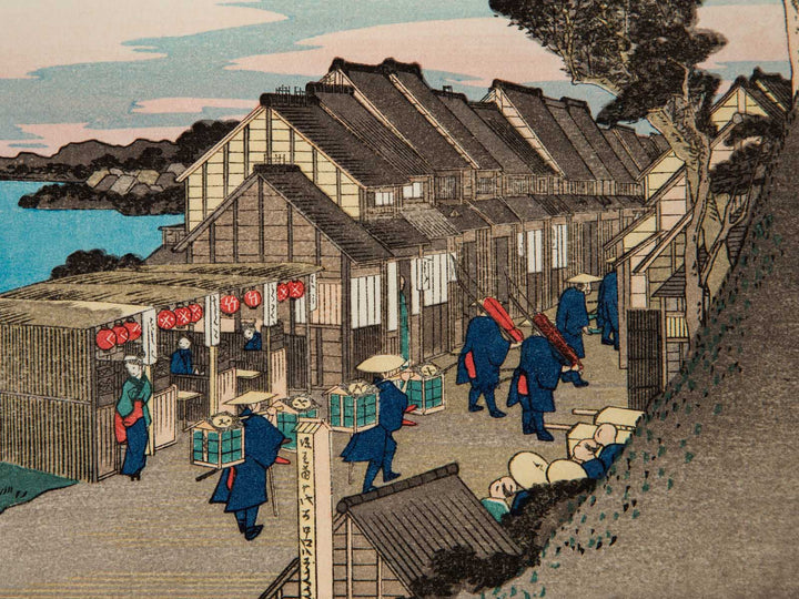 Shinagawa from the series The Fifty-three Stations of the Tokaido by Utagawa Hiroshige, (Medium print size) / BJ241-528