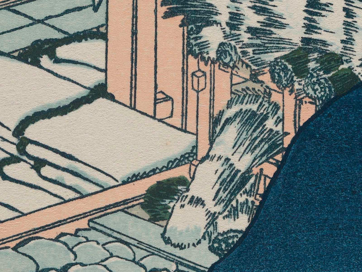 Ushibori in Hitachi Province from the series Thirty-six Views of Mount Fuji by Katsushika Hokusai, (Medium print size) / BJ277-977