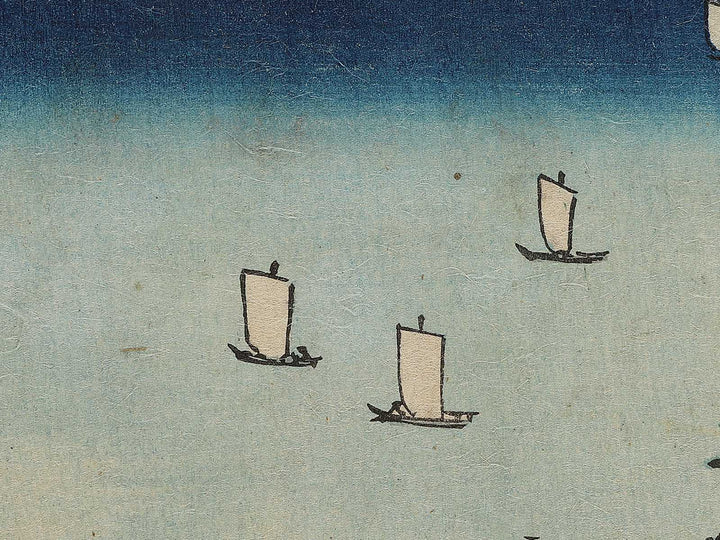 Odawara kaigan gyosha from the series Gojusantsugi meisho zue by Utagawa Hiroshige / BJ300-300