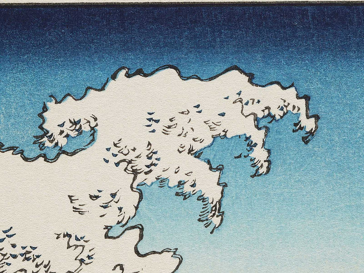 Naruto Whirlpools from the series Famous Views of the Sixty-odd Provinces by Utagawa Hiroshige, (Large print size) / BJ296-072