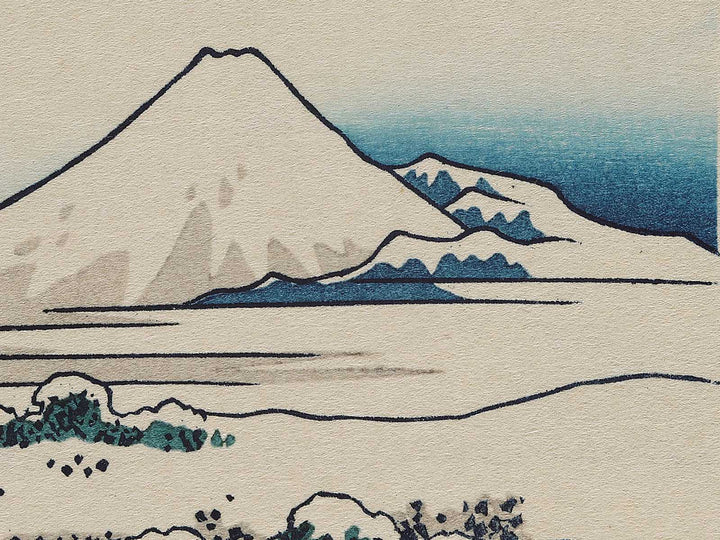 Snowy Morning at Koishikawa from the series Thirty-six Views of Mount Fuji by Katsushika Hokusai, (Medium print size) / BJ291-641